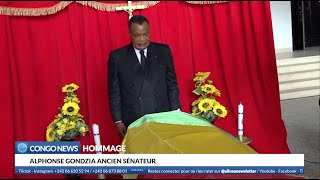 LE PRÉSIDENT DENIS SASSOU-N'GUESSO REND HOMMAGE À ALPHONSE  GONDZIA ANCIEN SÉNATEUR DÉCÉDÉ #congo