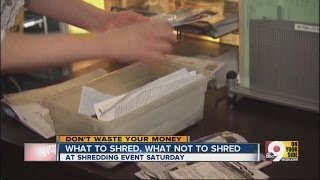 A look at what you should and shouldn't shred