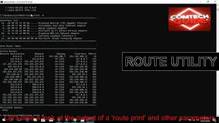 How To Use Route Utility For Network Troubleshooting