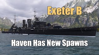 Exeter B: Haven Has New Spawns | World of Warships Legends | 4k