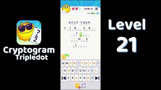 Cryptogram Tripledot Level 21 Answer | SolutionGuruji