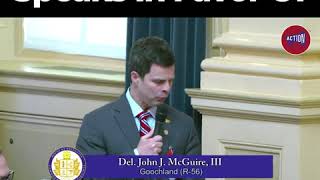 Virginia Delegate John McGuire Gives A Passionate Speech About Abortion and Foster Care.