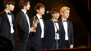 [HD]130115 GOLDEN DISK AWARDS - SHINEE AWARD ACCEPTANCE SPEECH