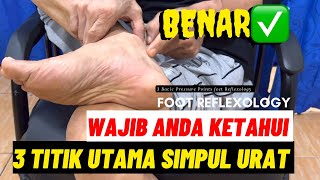 3 Titik Utama Tekanan Pijat Refleksi | 3 Basic pressure point feet reflexology techniques