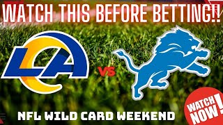 DO NOT MISS THIS! Sunday Night Football - Los Angeles Rams vs Detroit Lions Prediction and Picks