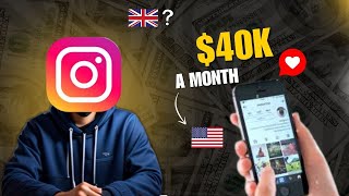 This Faceless Instagram Side Hustle Can Make you $40k/Month | Youtube Automation