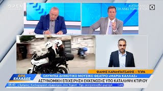 Δημοτικό Μουσικό Θέατρο «Μαρία Κάλλας»: Αστυνομική επιχείρηση εκκένωσης υπό κατάληψη κτιρίου