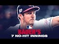 Almost no-hitter! Bauer tosses seven no-hit innings before leaving game