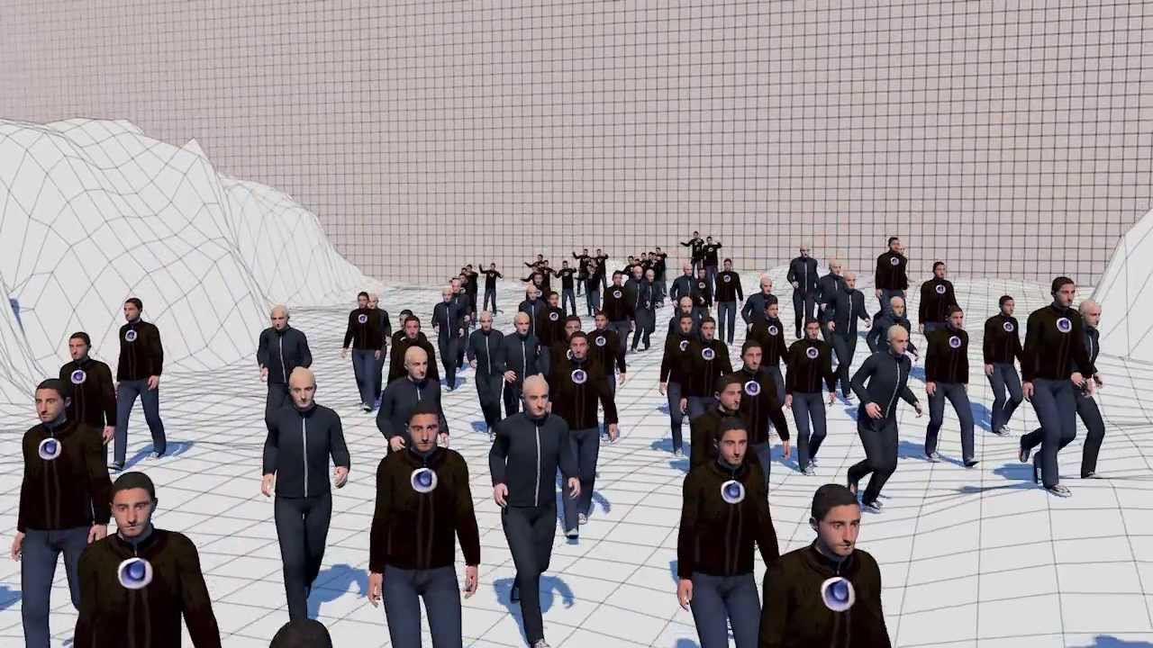Crowd Simulation Youtube