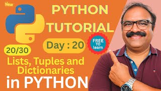 Python Day 20 – Lists, Tuples & Dictionaries in Python | Complete Guide with Examples