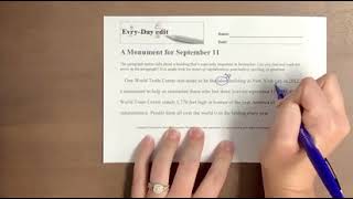 Modeling using the proofreading marks