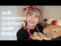 Spelt Cinnamon Cranberry Bread