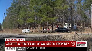 Arrests after search of Walker County property