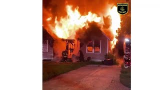 VIDEO: Crews extinguish Eaton Street house fire