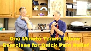 One Minute Tennis Elbow Exercises for Quick Pain Relief & Cure.