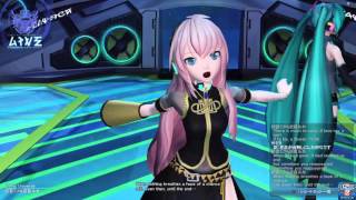 ＜PSO2＞（PS4）初音ミク＆巡音ルカ コラボライブ（歓声？入り）「Living Universe」