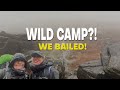 Wild Camp? We Bailed... Kinder Scout | Grindsbrook Clough | Jacobs Ladder