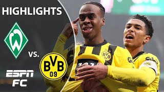 Werder Bremen vs. Borussia Dortmund | Bundesliga Highlights | ESPN FC