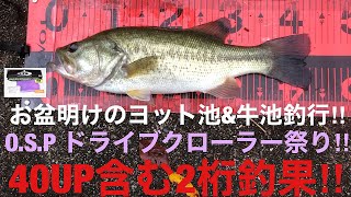 【バス釣り】お盆明けのヨット池\u0026牛池釣行‼︎