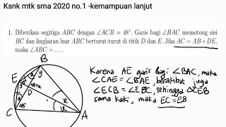 PEMBAHASAN KSN-K MATEMATIKA SMA 2020 NO.1- KEMAMPUAN LANJUT