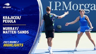 Krajicek/Pegula vs. Murray/Mattek-Sands Highlights | 2023 US Open Round 2