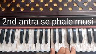 Learn tutorial on harmonium of song Tumhara chahane wala khuda....by Inder Singh Shah