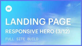 Landing page tutorial — Hero section responsiveness (Part 3 of 12)