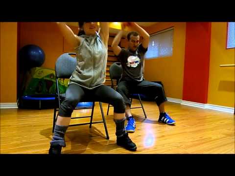 Cardio workout on a chair 1 (for people with bad/weak/injured knees) Cardio workout on a chair 1 (for people with bad/weak/injured knees)
