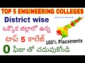 Top 5 Engineering Colleges In Andhra Pradesh (District Wise) | AP Eamcet 2022