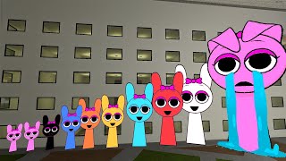 Sprunki Pinky wants me to bring her All Babies Sprunki Families in Gmod