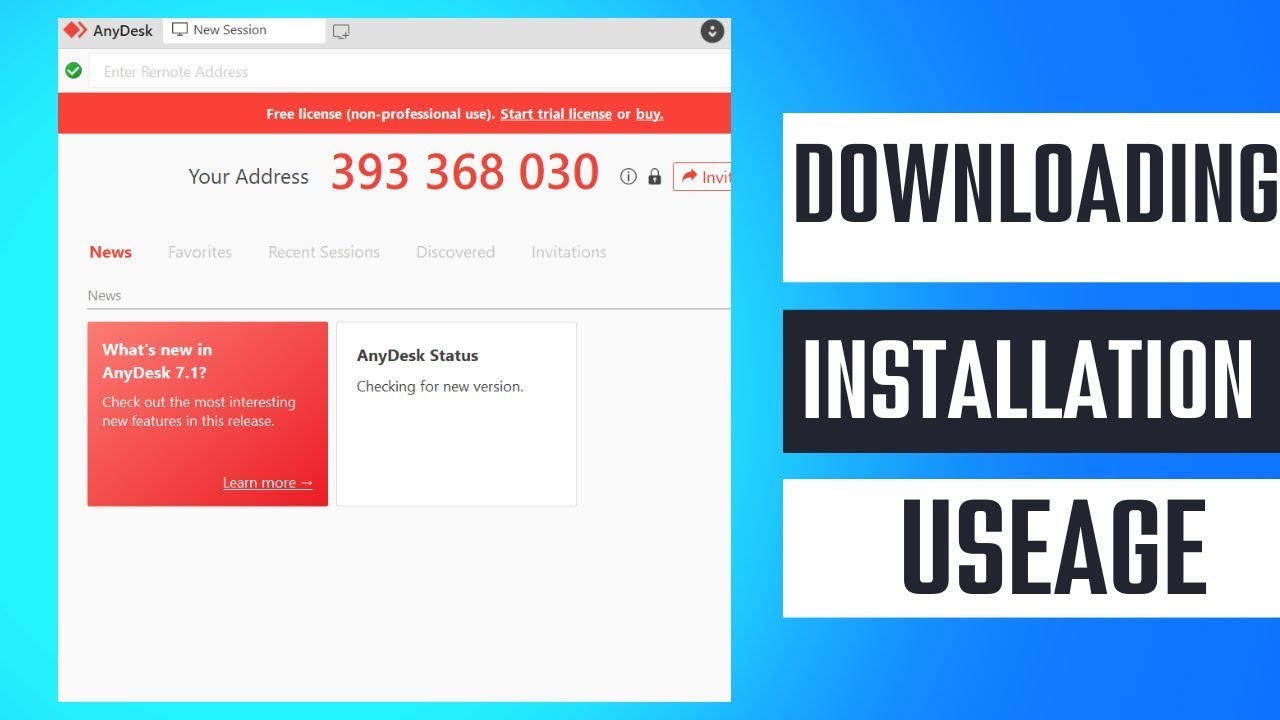 How To Use Anydesk Anydesk Tutorial For Beginners Youtube