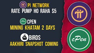 PI NETWORK Why Rate Pumping | CPEN Mining Ending | BIRDS Snapshot #pinetwork #birds #cpen