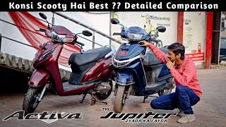 Honda Activa 110 Vs TVS Jupiter 110 | Detailed Comparison | Which Scooter is Best??