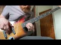 a slap riff and a solo with tokai fretless jazz bass.