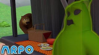 Ghostly Ghouls and Unwanted Visitors | ARPO The Robot | Funny Kids Cartoons | Moonbug Kids