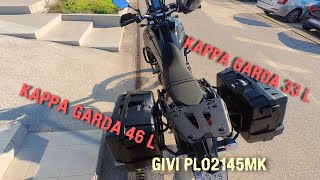 Givi PLO2145MK pannier holders and Kappa Garda cases on Tenere 700!