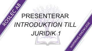 Introduktion till juridik 1