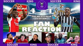 ARSENAL FANS REACTION TO ARSENAL 4-1 NEWCASTLE MATCHDAY | PREMIER LEAGUE #arsnew