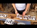 woodworking make custom router letter stencils how to