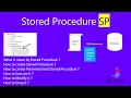 stored procedure | stored procedure in sql | sql procedure | procedures in programming