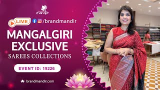 Mangalagiri Exclusive Sarees | WhatsApp Number 733 733 7000 | Brand Mandir Sarees LIVE