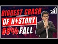 Biggest Crash of stock market history - 89% crash #shorts