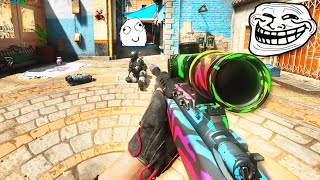 Acting like a BOT then POPPING OFF with a SNIPER (HILARIOUS REACTIONS)