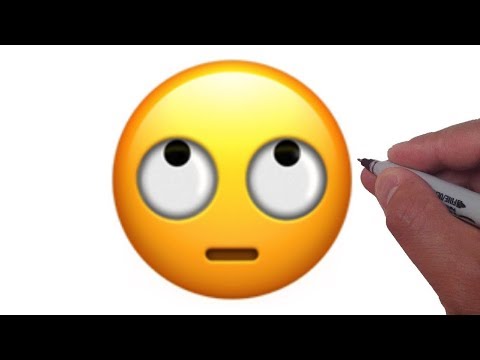 How to Draw the Face with Rolling Eyes Emoji How to Draw the Face with Rolling Eyes Emoji