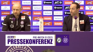 Live: Pressekonferenz vor Sturm Graz - Austria Wien (01/2025) #faklive #ViolaTV #Veilchen