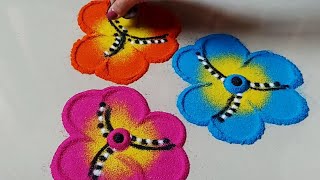 दिवाळी स्पेशल पारंपारिकतेची झलक असलेली New Latest Gorgeous Big Rangoli Design For Diwali |