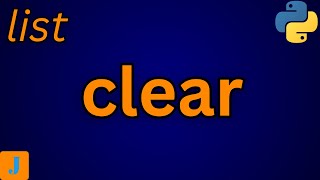 Python List Clear Method