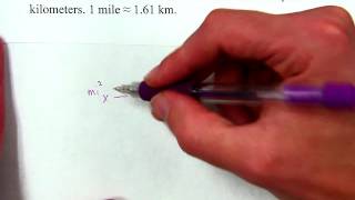 Converting Square Miles to Square Kilometers