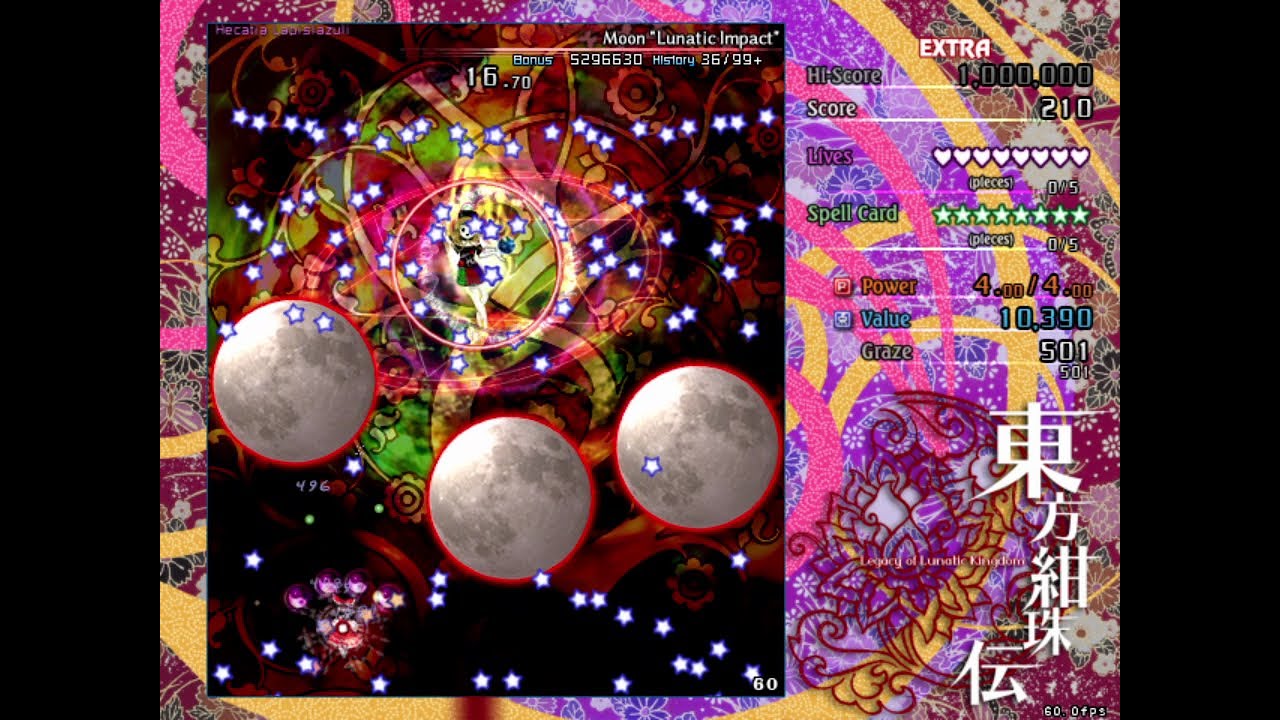 Touhou 15: Legacy Of Lunatic Kingdom - Moon "Lunatic Impact" Timeout ...