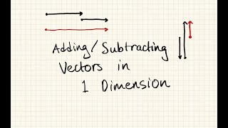 How to Add Vectors (1 Dimension)
